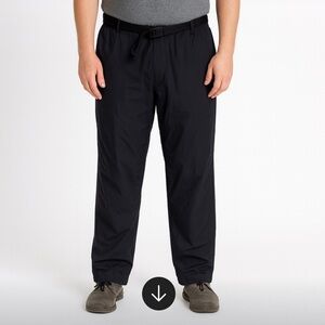 Outer Rim Men’s Black Hiking Pants L  Outdoor Nylon Trekking Cargo Style